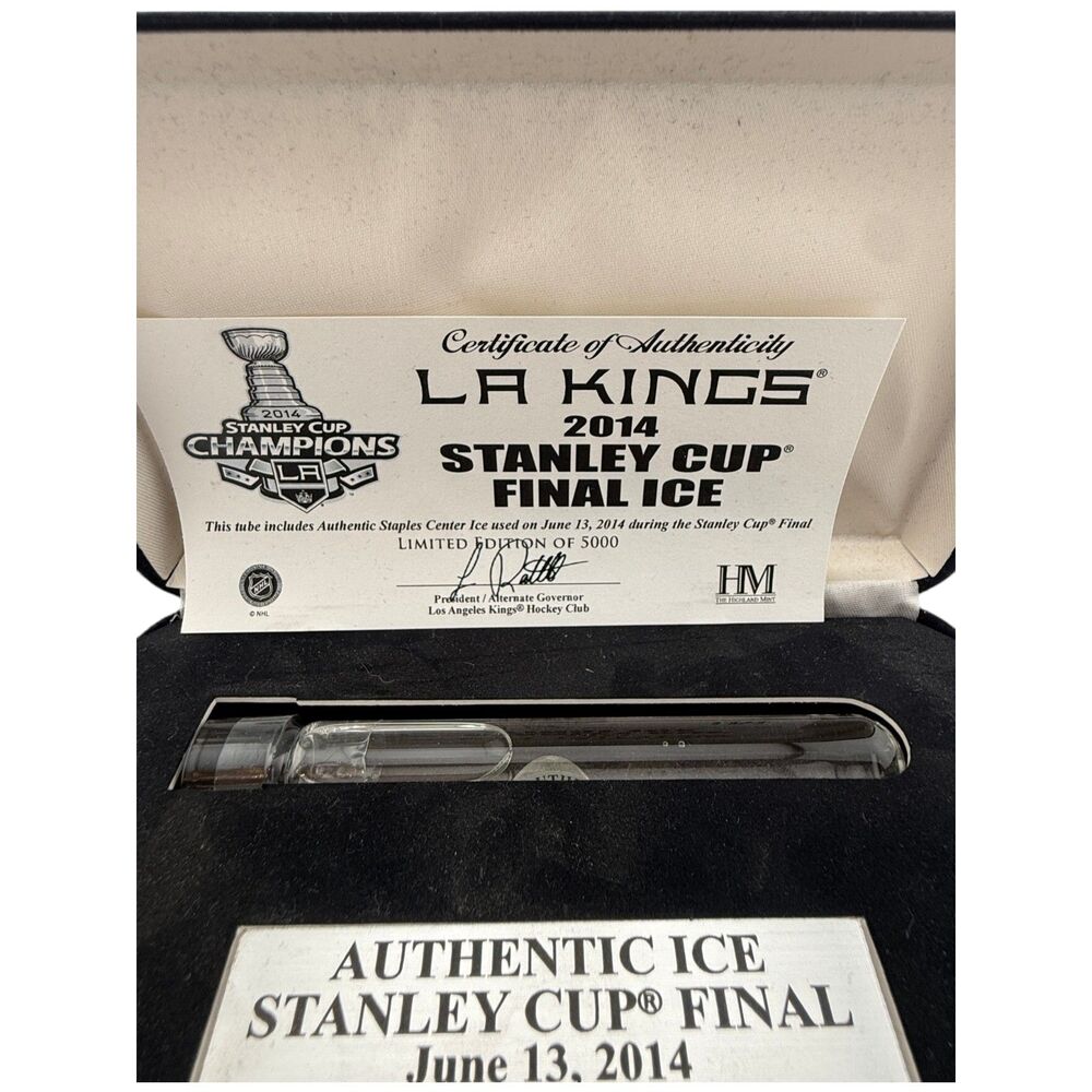 2014 LA Kings Stanley Cup Final Ice Display Authentic Staples Center COA
